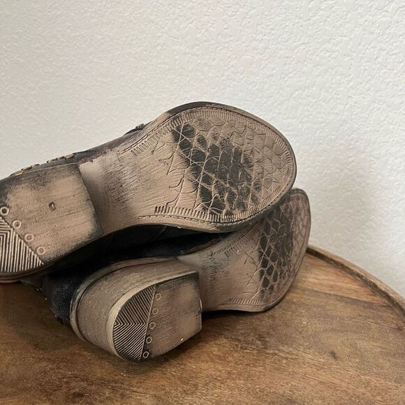 Corral Circle G Studded Star Inlay Booties Round Toe Western Women’s 5 1/2 - Picture 6 of 7